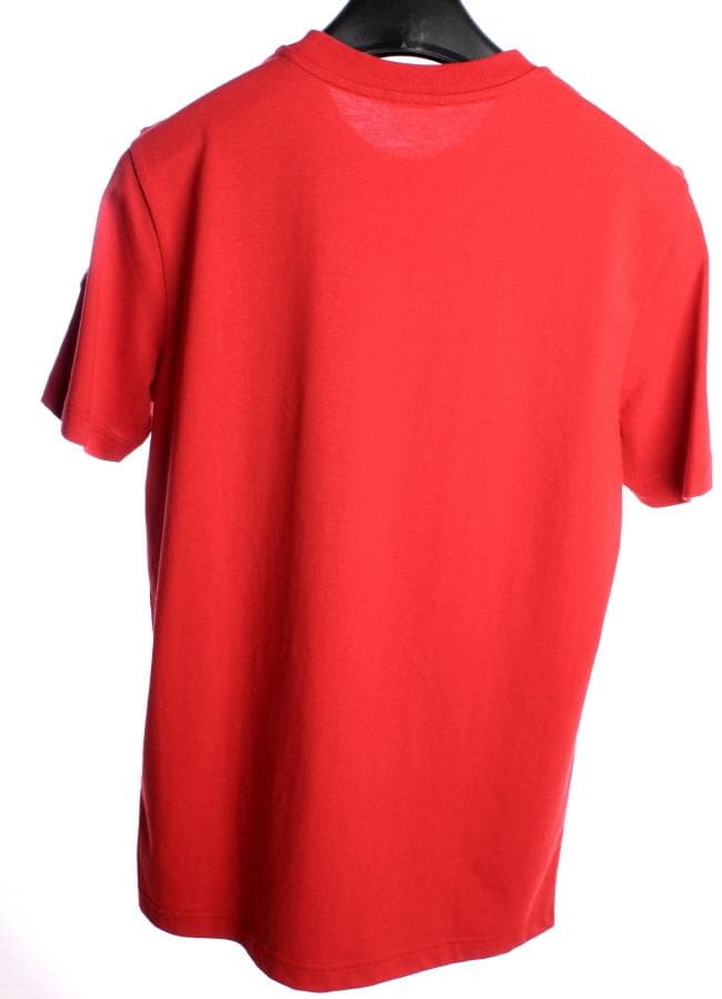 24SS　モンクレール メタリックロゴ　半袖 Tシャツ　レッド　MONCLER