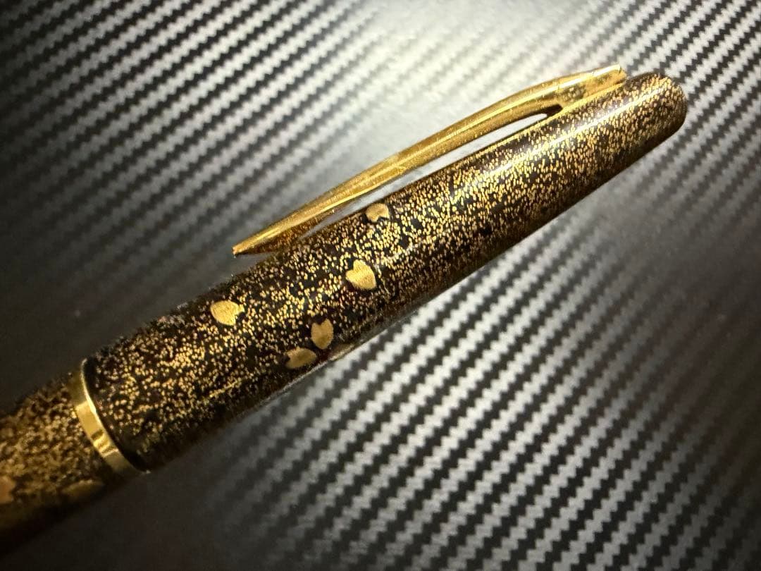 極美品 1970年代 パイロット 蒔絵 桜吹雪 F 細字 万年筆