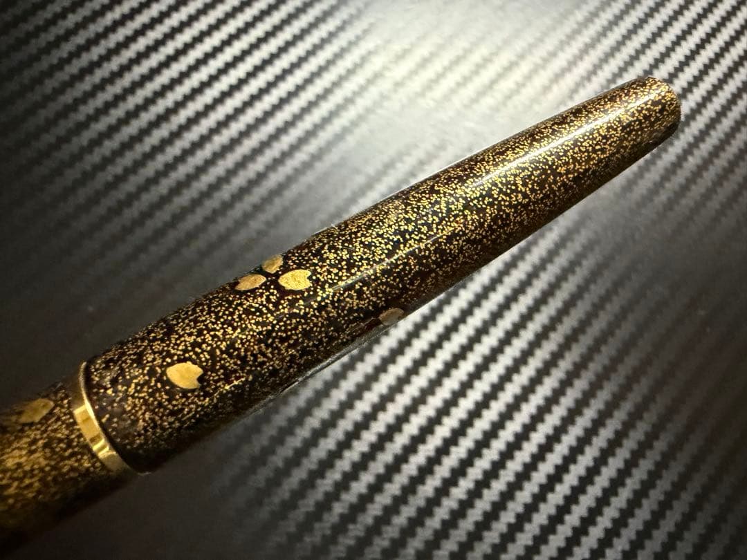 極美品 1970年代 パイロット 蒔絵 桜吹雪 F 細字 万年筆