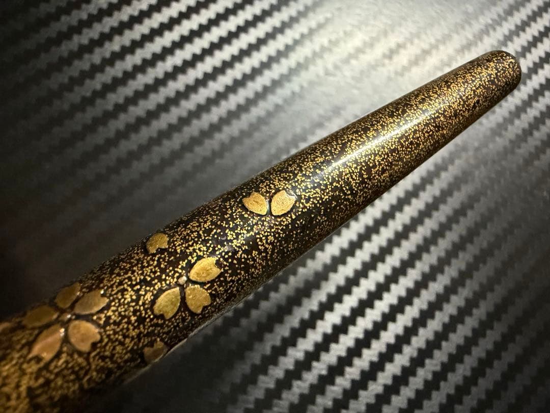 極美品 1970年代 パイロット 蒔絵 桜吹雪 F 細字 万年筆