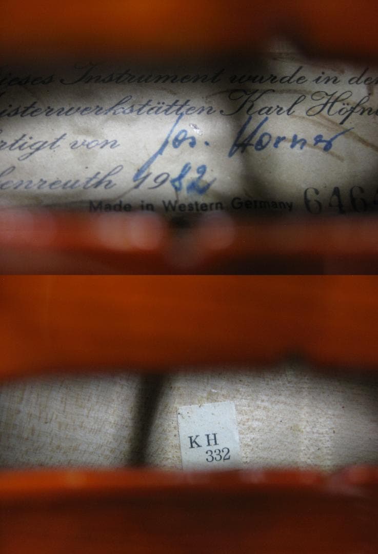 【希少最上位】 カールヘフナー KH332 ガルネリモデル バイオリン 4/4