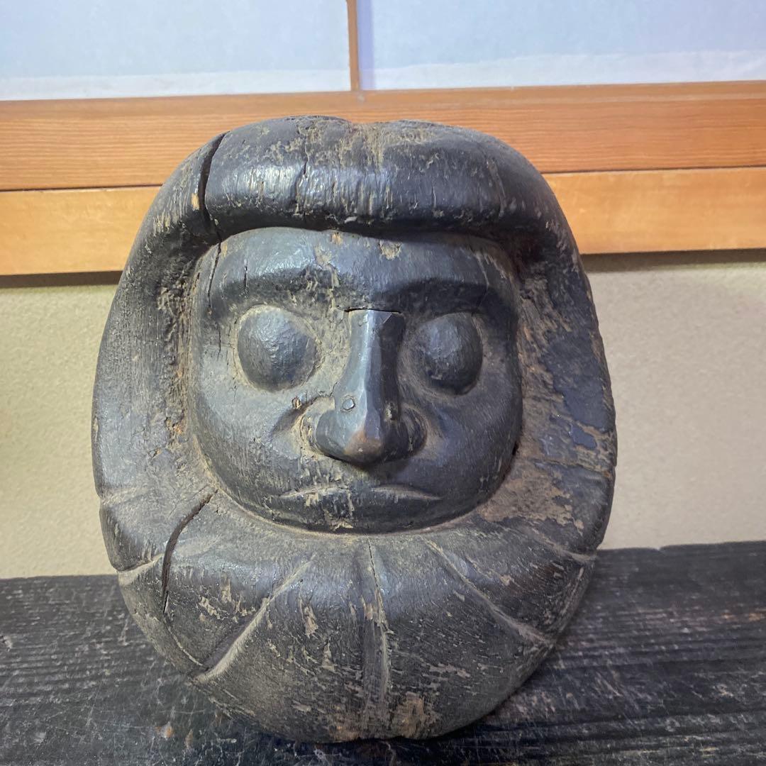 木彫　達磨の型