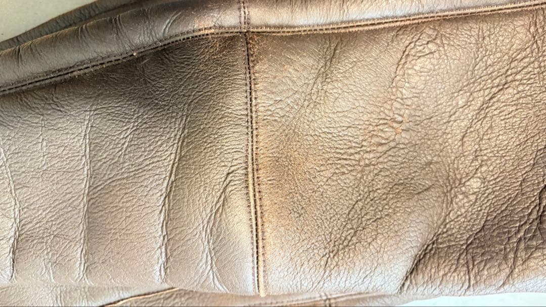 D&Gレザームートンジャケット M ダークブラウン