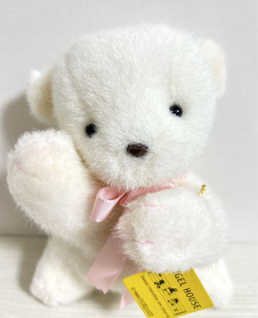セキグチ くま オルゴールハウス ぬいぐるみ クマ 白 ホワイト 昭和レトロ