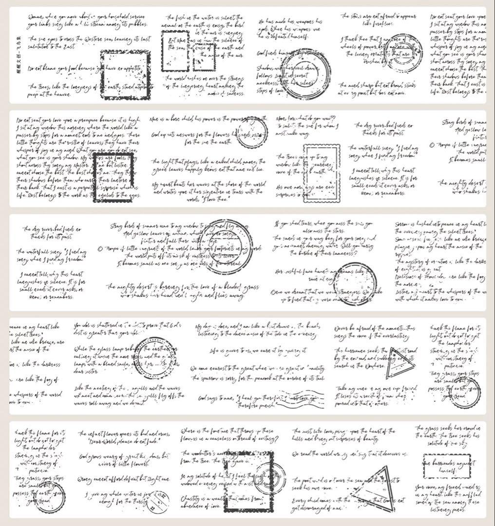 海外マスキングテープ巻売り 英字 人物マスキングテープ