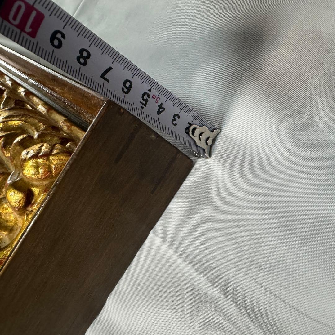 値下済 アンティーク調 豪華装飾 額縁 額 木製 ゴールドフレーム空額インテリア