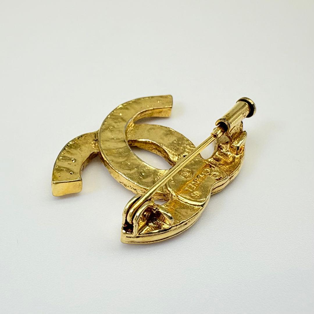 CHANEL シャネル ブローチ ココマーク ラインストーン ヴィンテージ