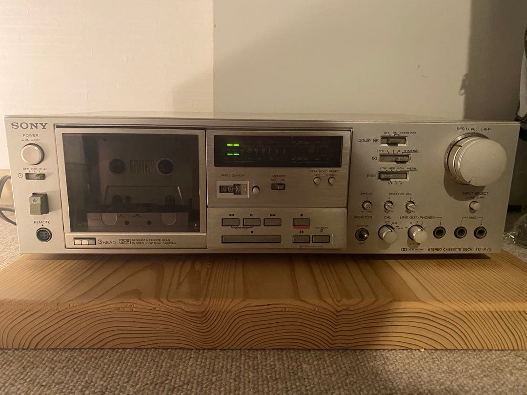 SONY ステレオ　カセットデッキ　TC-K75 L仕様　昭和レトロ