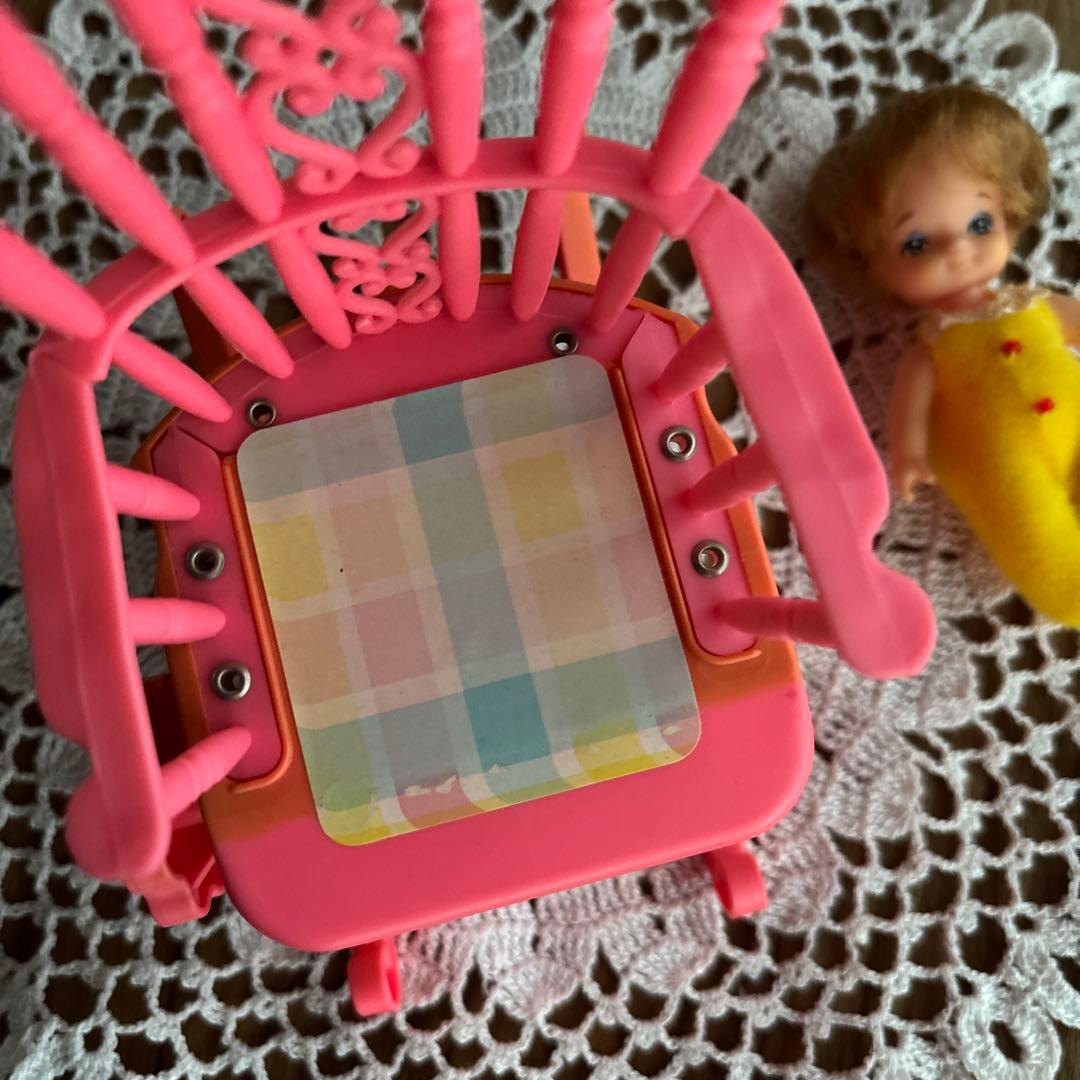 昭和レトロ⭐︎ユッコちゃん人形のメロディーチェア＆赤ちゃんセット⭐︎希少