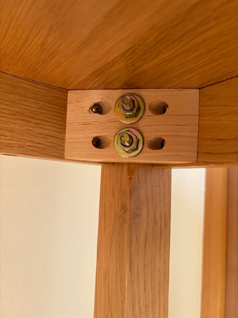 無印　正方形　ダイニングテーブル　オーク材