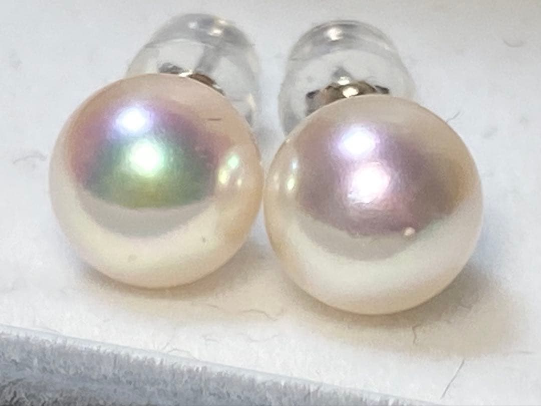 ピカチュウさま専用【最高級　プラチナ】 あこや真珠　パールピアス　越しもの