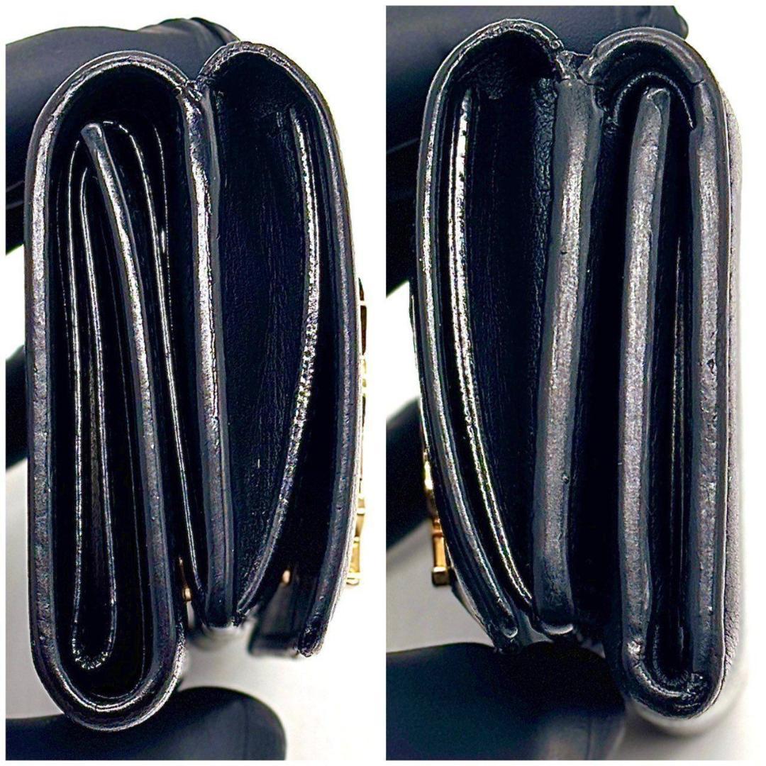 ✨*中様 サンローランパリ 三つ折り財布 タイニーウォレット カサンドラ 黒