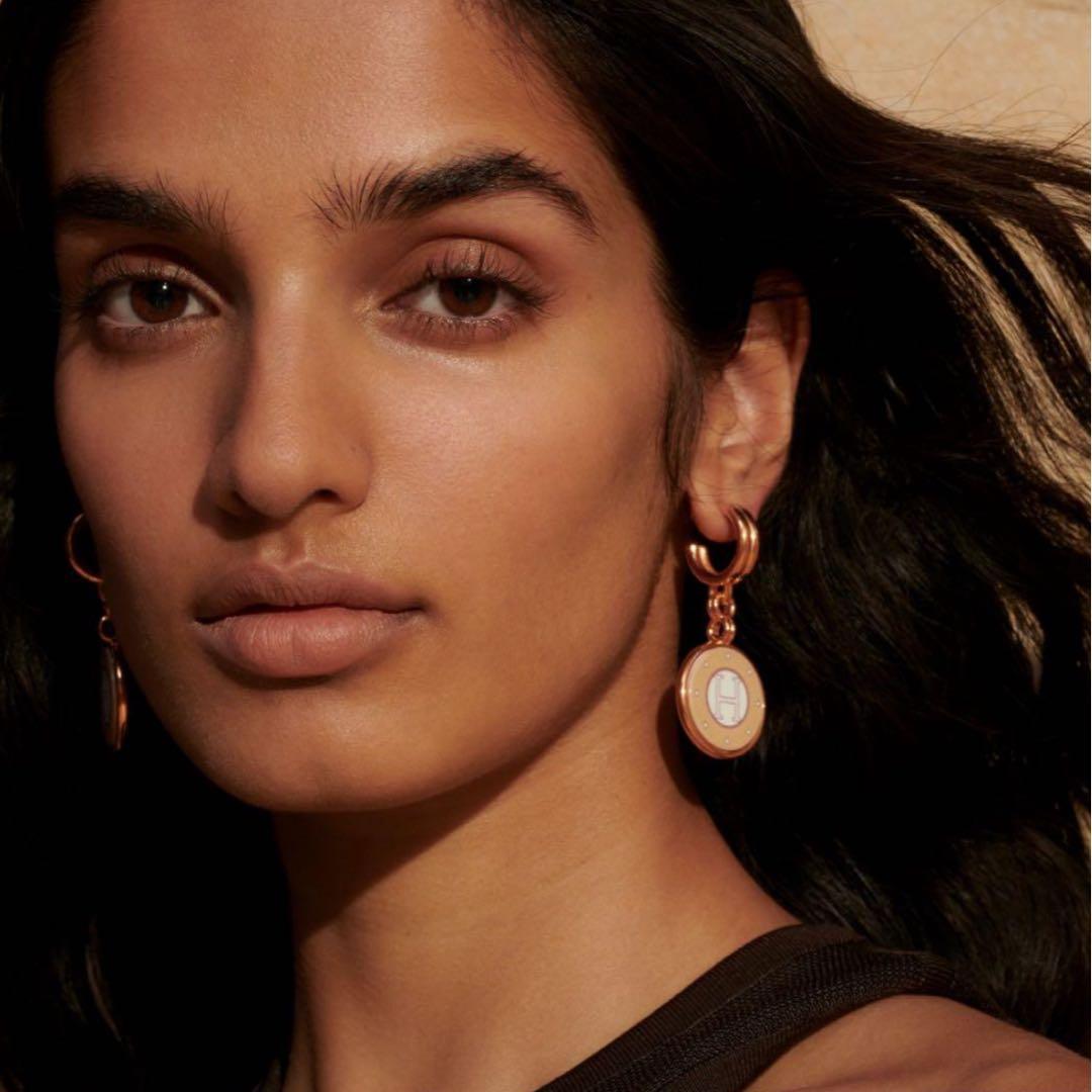 HERMES ブラゾン ピアス　ピンクゴールド