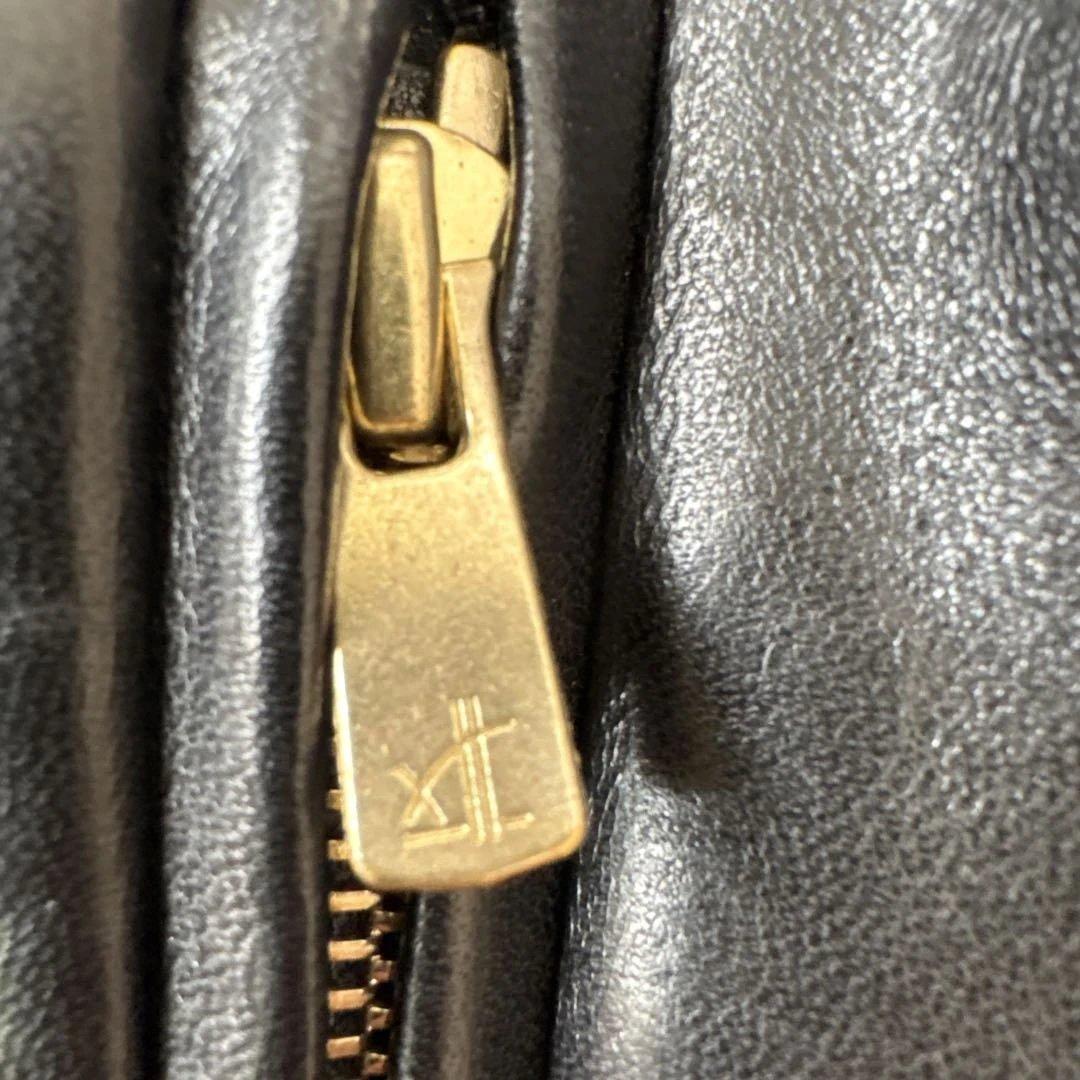 ベルS /N シングルライダースM 黒　ゴールド金具　Wジップ