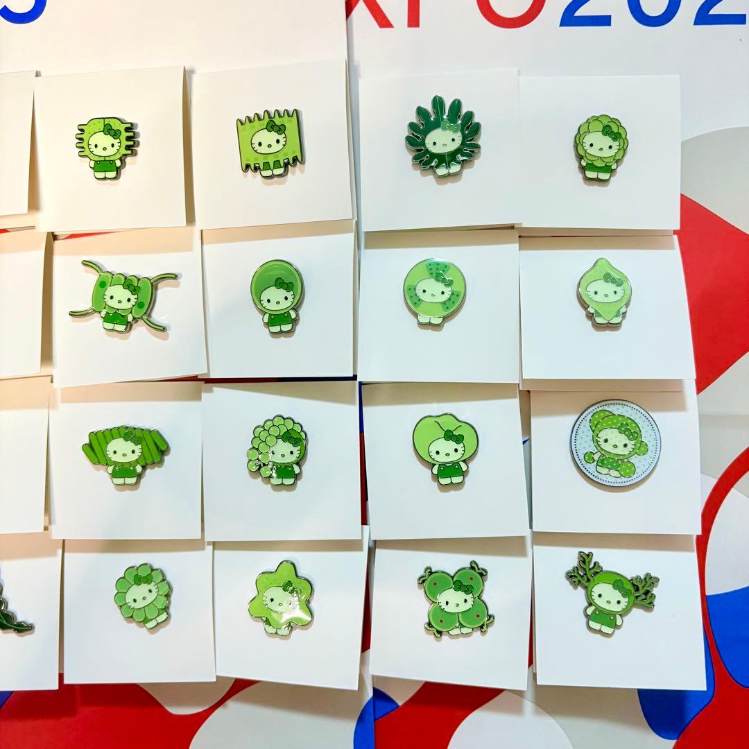 大阪関西万博　日本館　藻キティ　シークレットピンバッジ　コンプリート　32種類