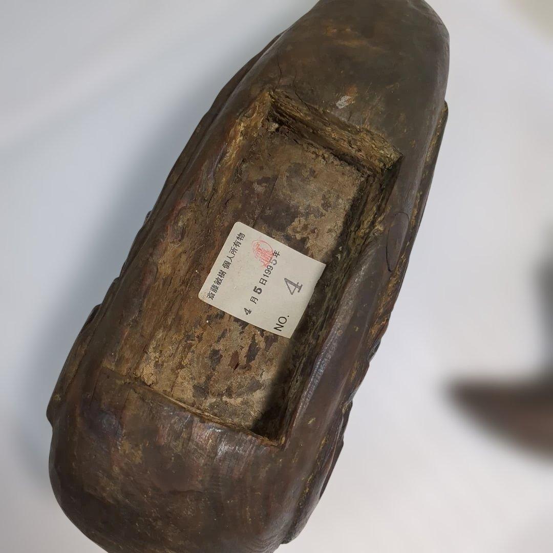 李朝 デコイ 木彫 置物 木雁 朝鮮美術