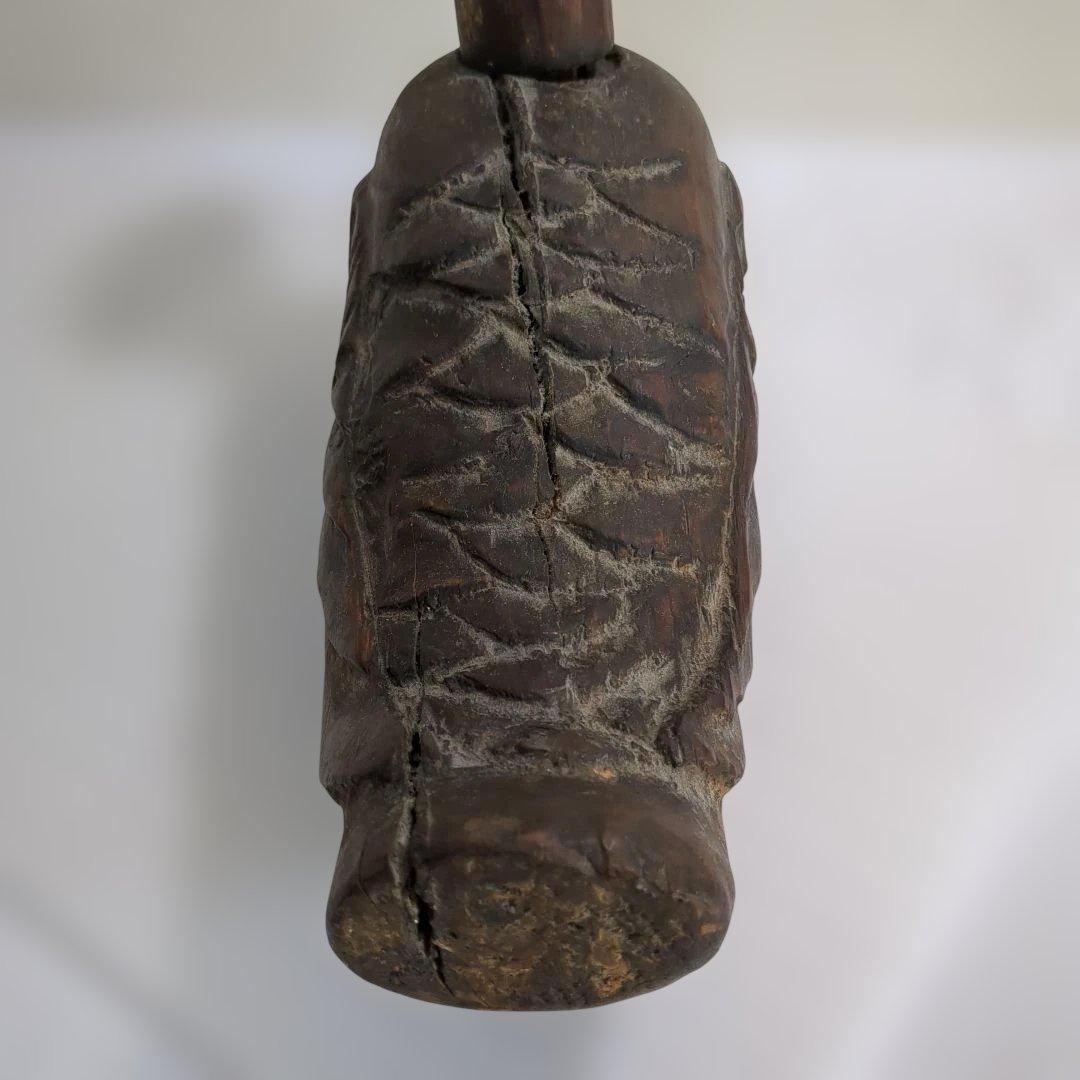 李朝 デコイ 木彫 置物 木雁 朝鮮美術