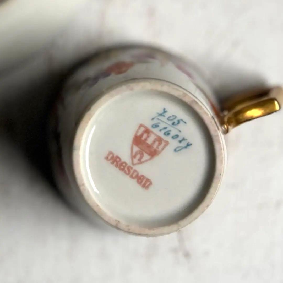 800 アンティーク DRESDEN ドレスデン ドイツ カップ&ソーサー