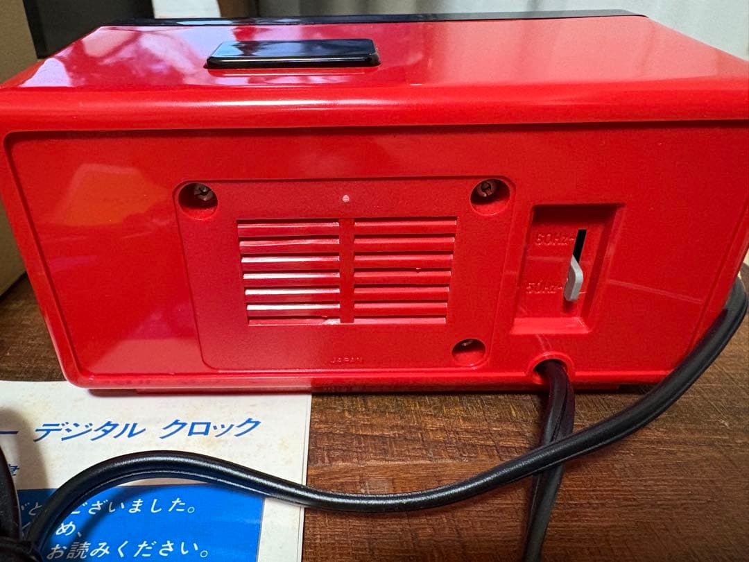 SEIKO パタパタ時計 昭和レトロ RED&BLACK DP690T