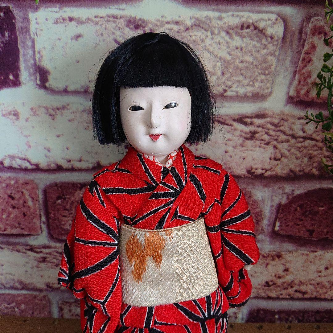 市松人形 日本人形 24㎝ ヴィンテージ品