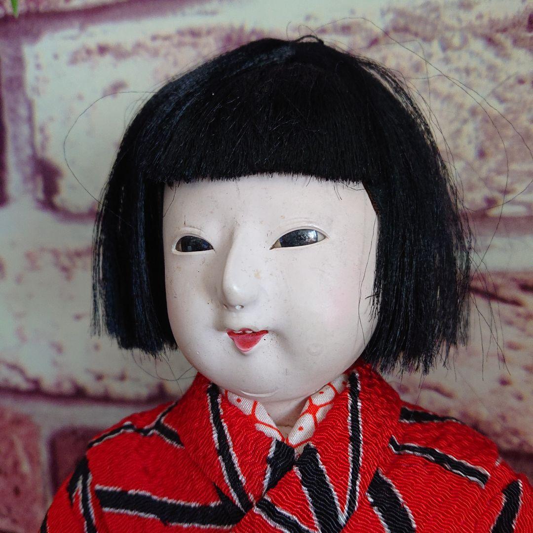 市松人形 日本人形 24㎝ ヴィンテージ品