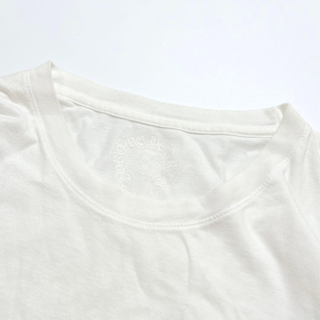 CHROME HEARTS ロンT セメタリークロス 袖ロゴ ホワイト XL