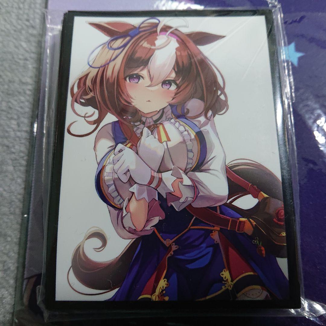 α1 ウマ娘 勝負服&白背景 メイショウドトウ スリーブ&プレイマット