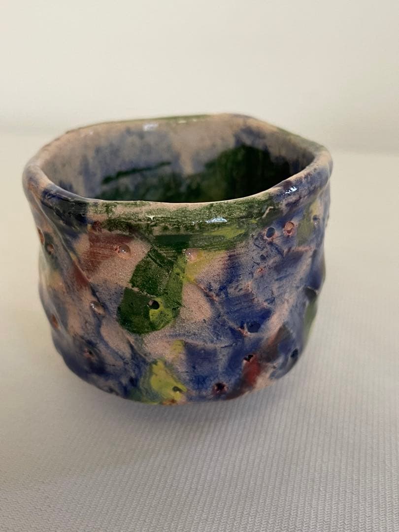 出口王仁三郎　ぐい呑み　茶碗　耀盌ようわん 口径6.9cm 高さ6.2cm