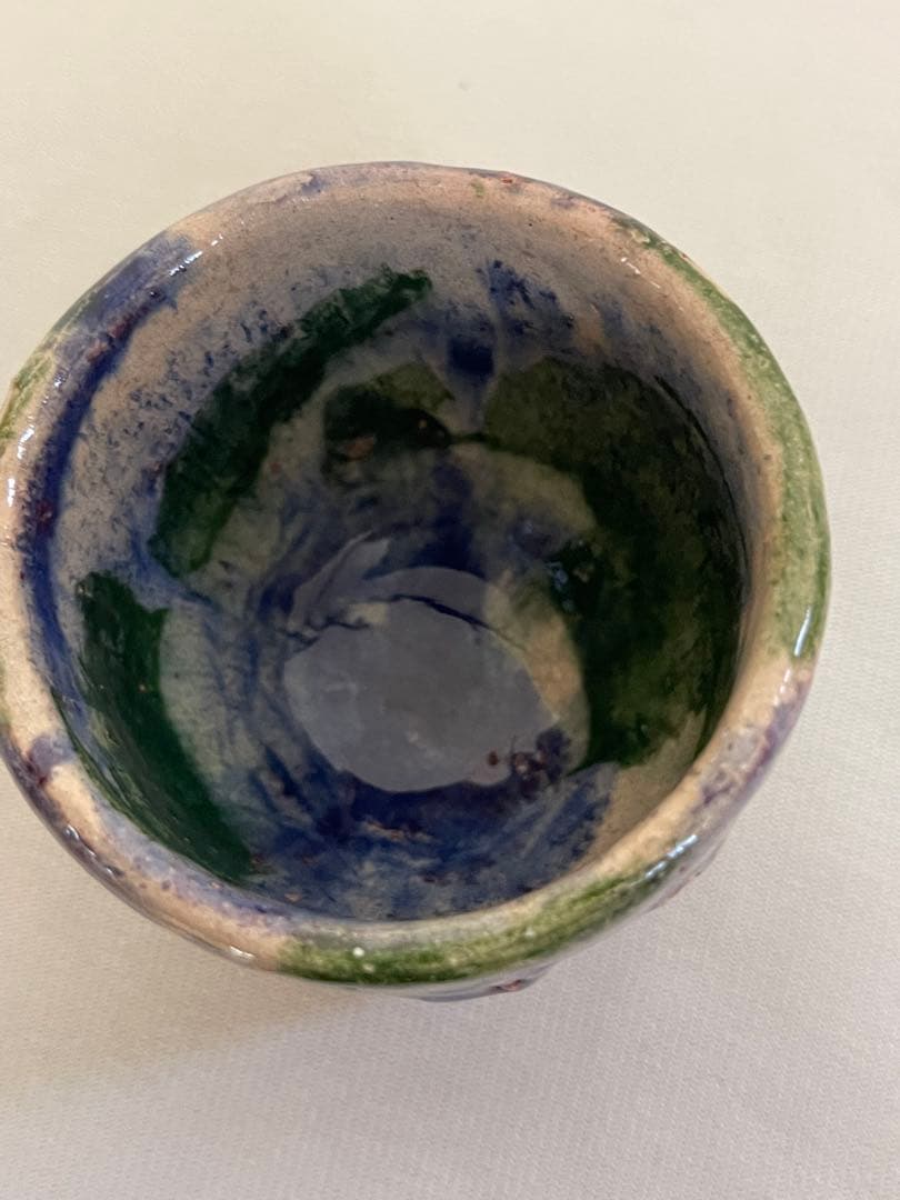 出口王仁三郎　ぐい呑み　茶碗　耀盌ようわん 口径6.9cm 高さ6.2cm