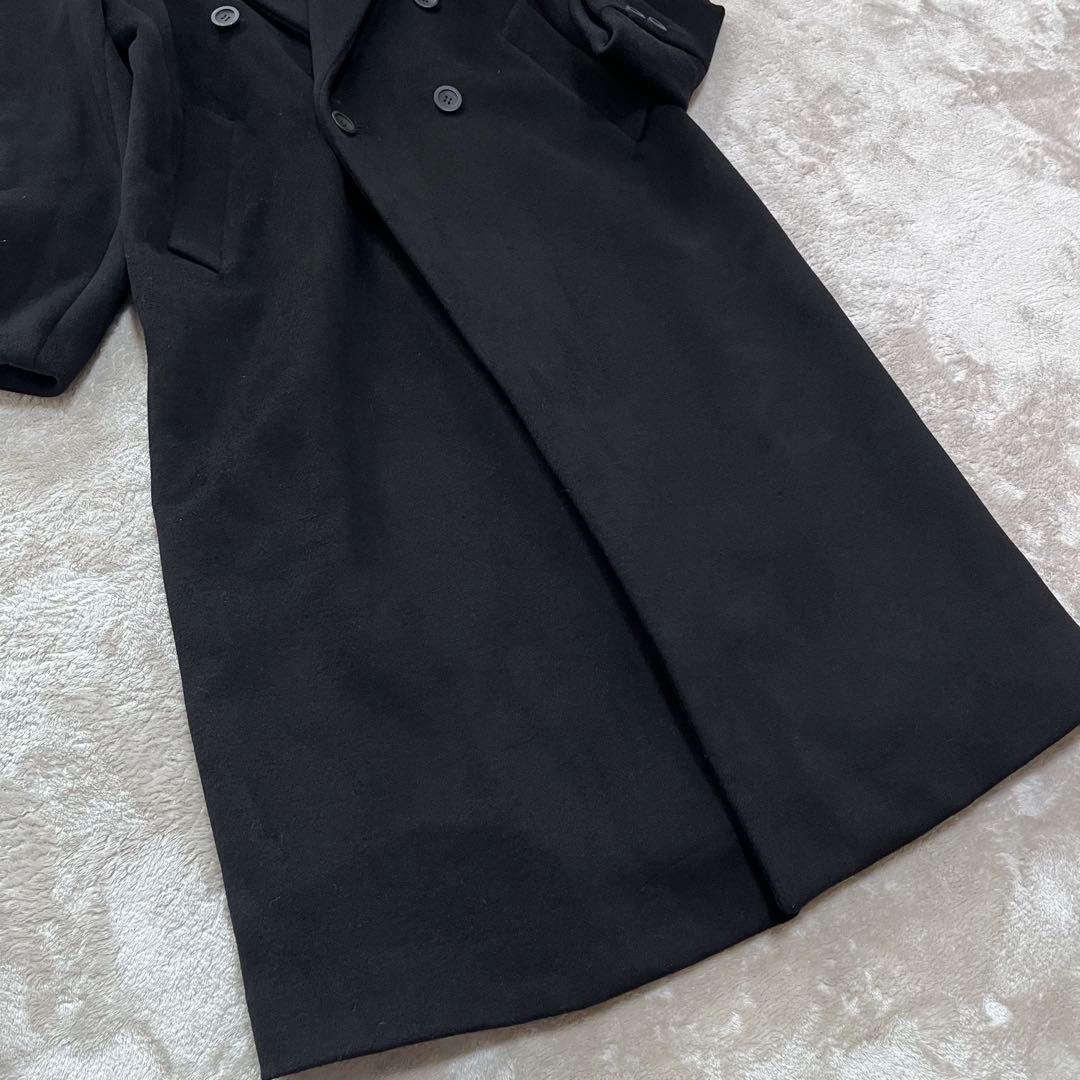 spica.　　ダブル　チェスターコート　ロング　ブラック