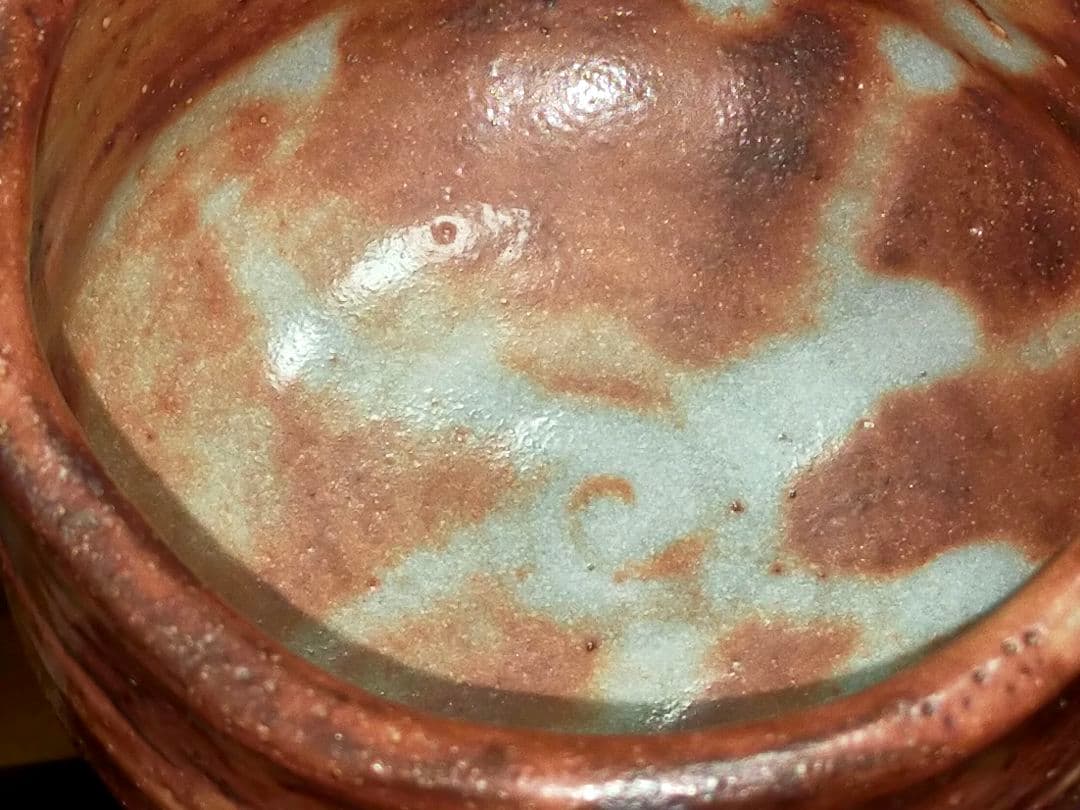 ♥美濃焼♥　鼠志野　志野　茶碗　在銘　茶道具　骨董　古玩