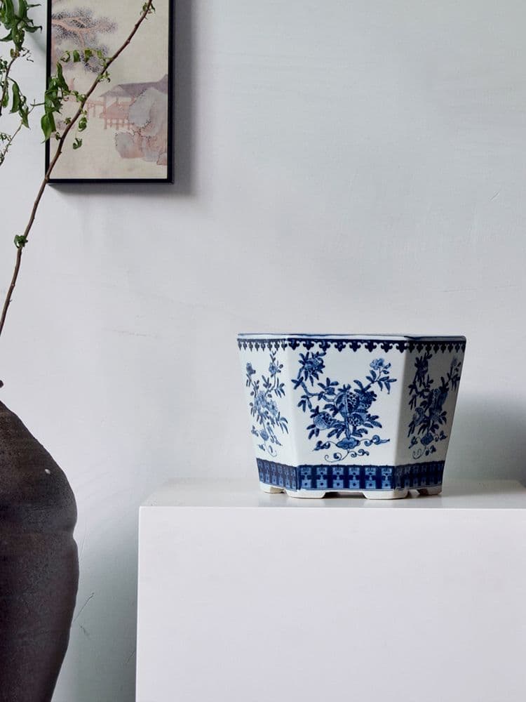 サバざくろの鉢盆栽鉢 中国鉢 植木鉢 多肉植物鉢 小品盆栽鉢 山野草鉢