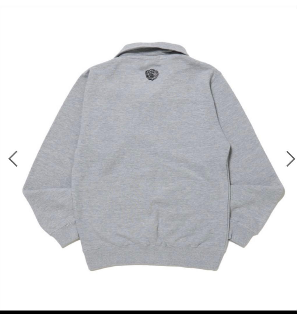 Rhinestone Logo Half Zip Sweat 新品未使用