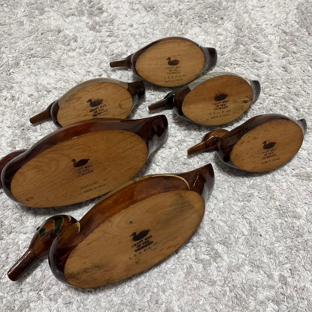 TSUBOGEN 坪源 鴨　カモ　木製オブジェ