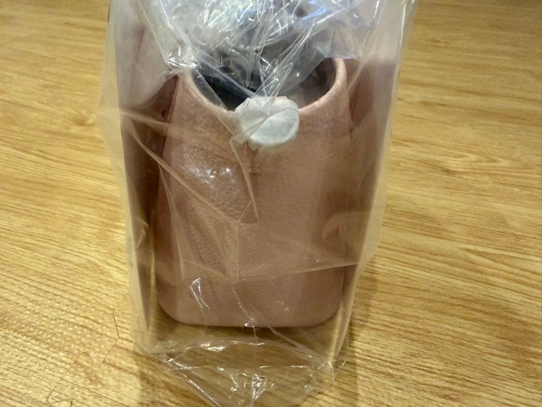 Beryl ベリル　リサイクルレザーバケツバッグ　コットンキャンディーピンクS