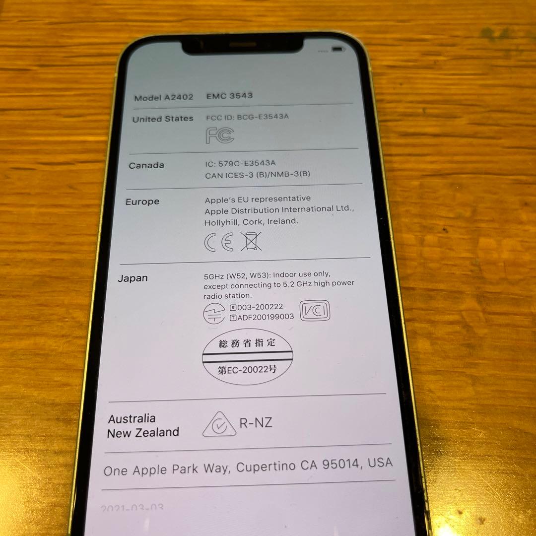 Apple iPhone 12 グリーン　本体と箱付き