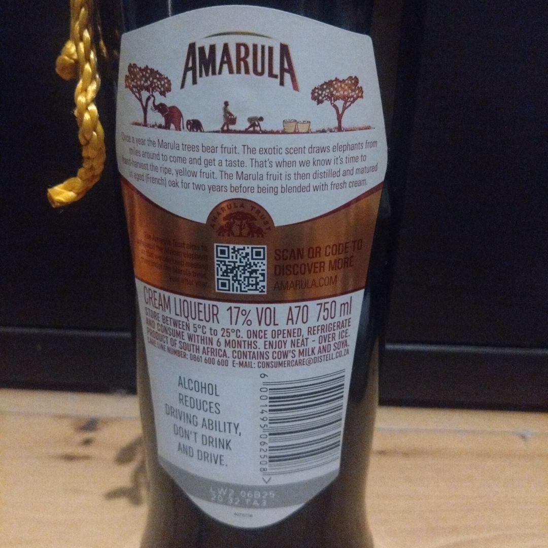 南アフリカで購入 Amarula クリームリキュール 750ml
