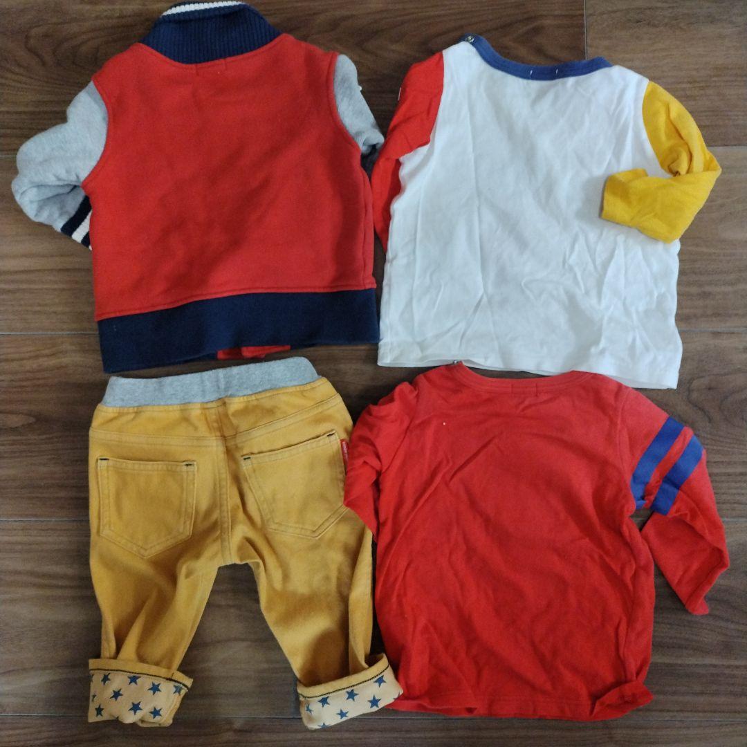 ★３セット　ミキハウス　ホットビスケッツ ロンTパンツ　Tシャツ　80