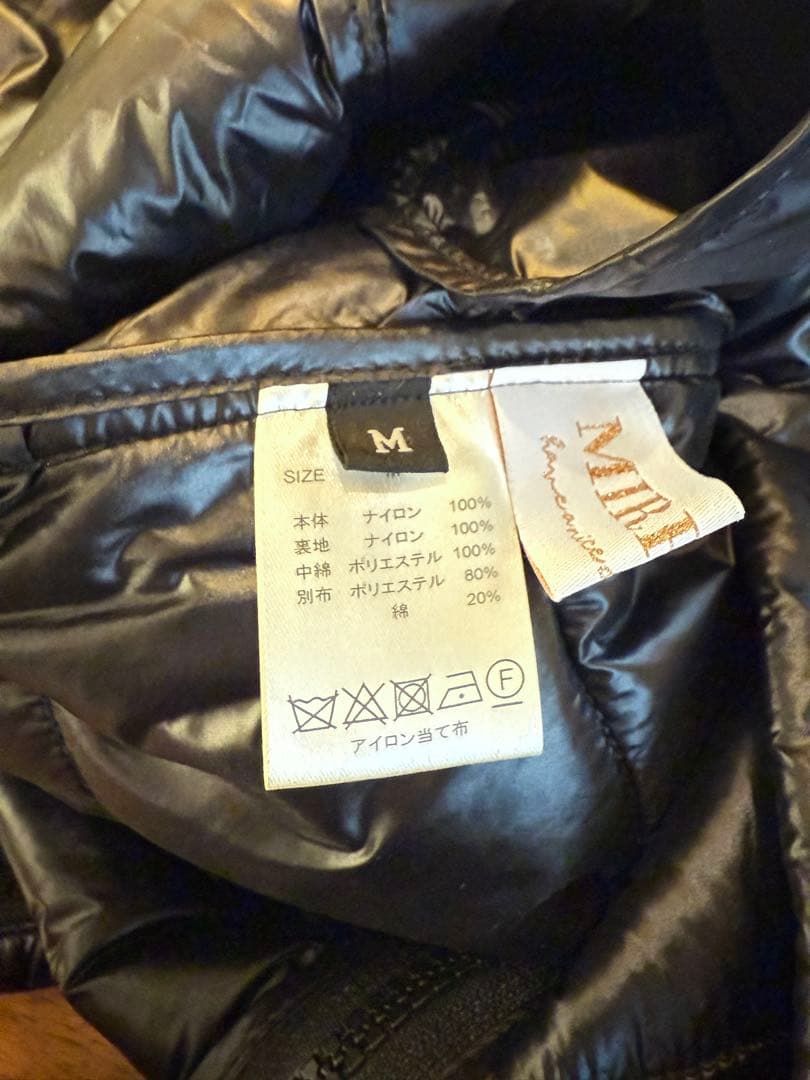 MIRROR9 ダウンベスト風ワンピース/ブラック/Mサイズ