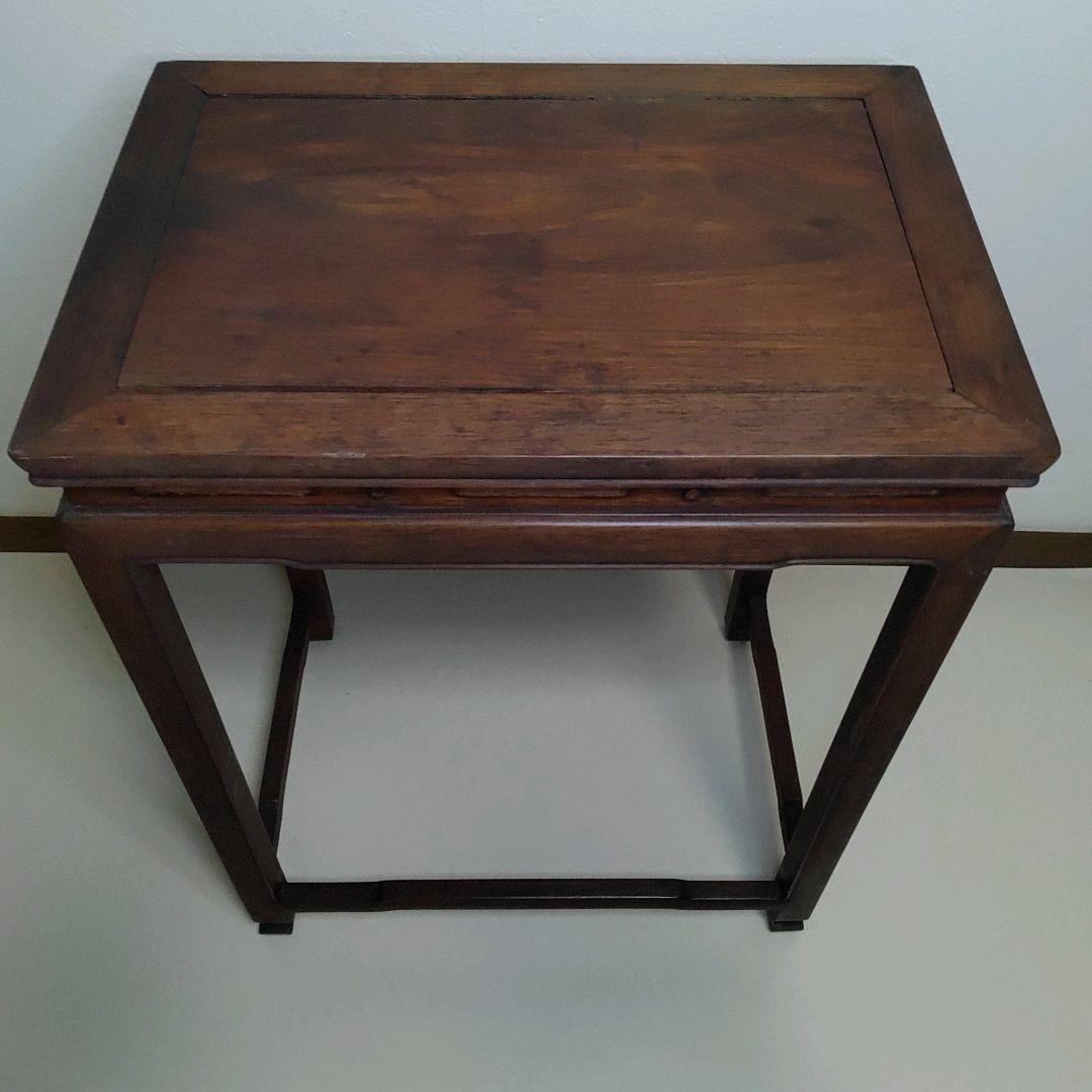 中国家具 唐木家具 銘木花梨 サイドテーブル