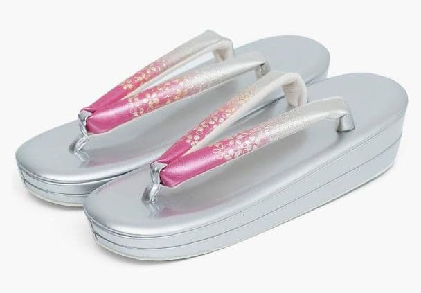 振袖用 バッグ 草履セット シルバー