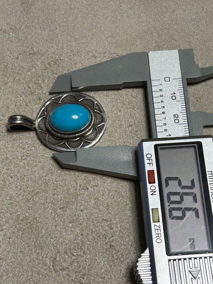 新品　インディアンジュエリー　ターコイズ　ペンダントトップ　故ゲイリーリーブス