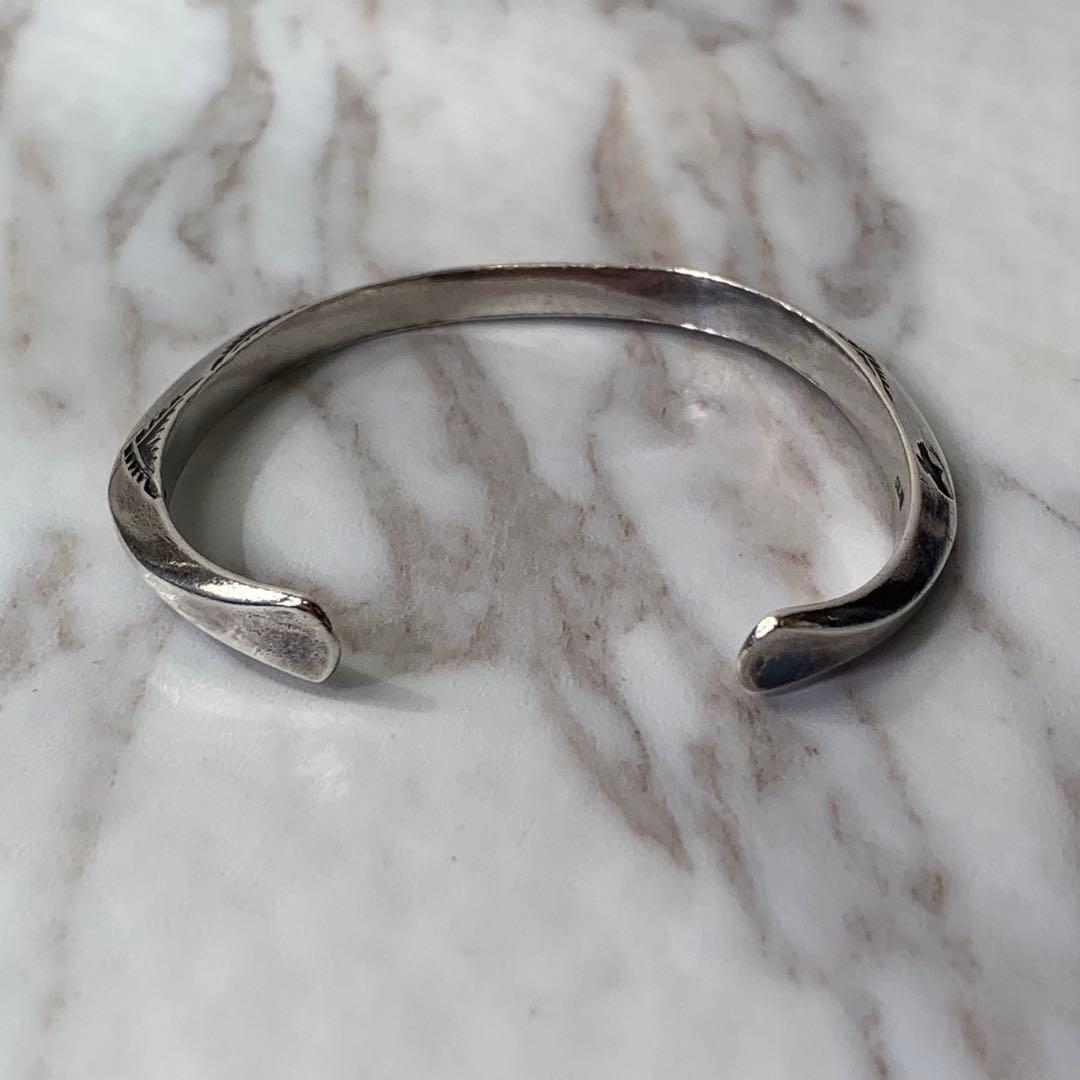 Dear Blossom トライアングルバングル silver刻印 ナバホ