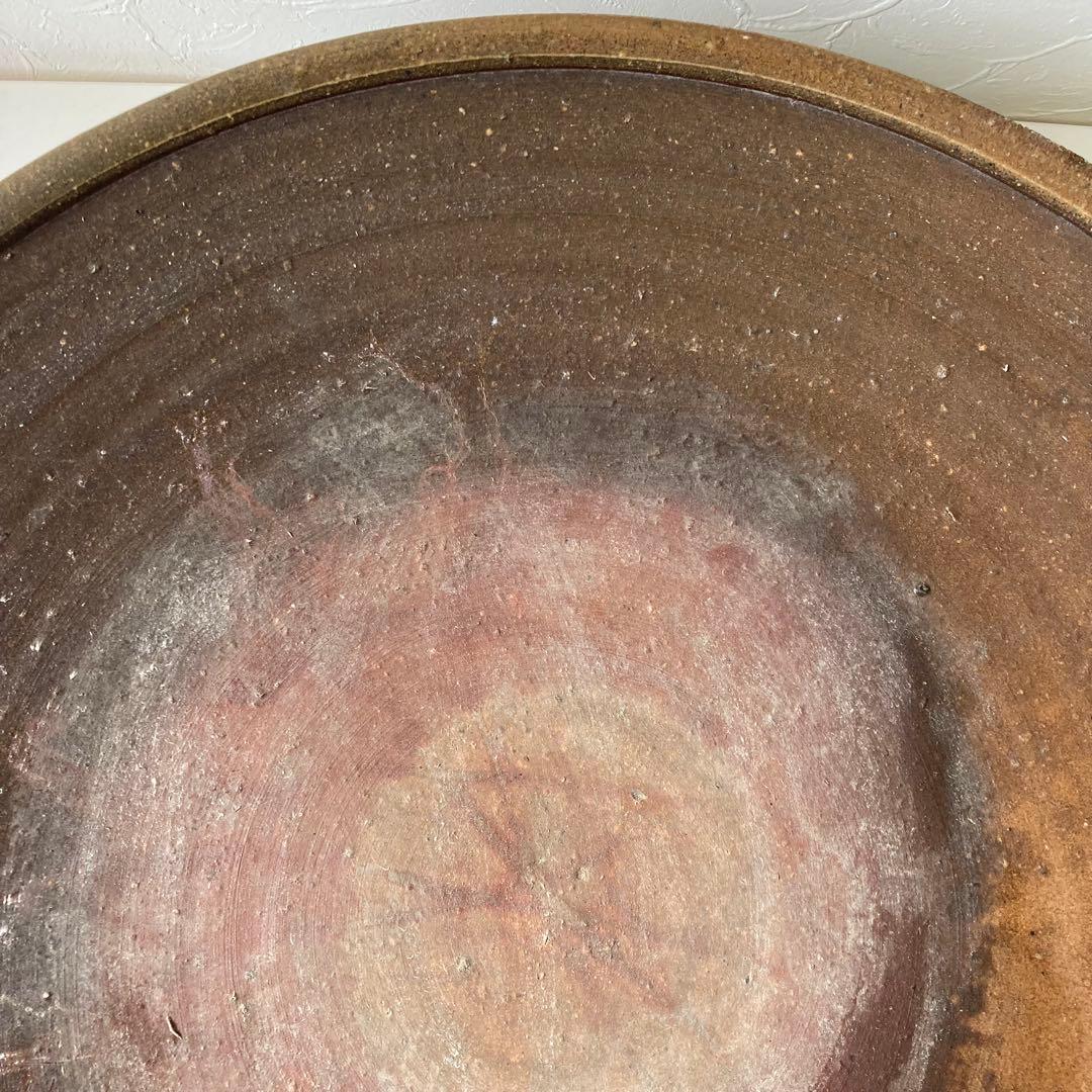 備前焼　大皿　径57cm　窯変　胡麻　飾り皿　特大サイズ