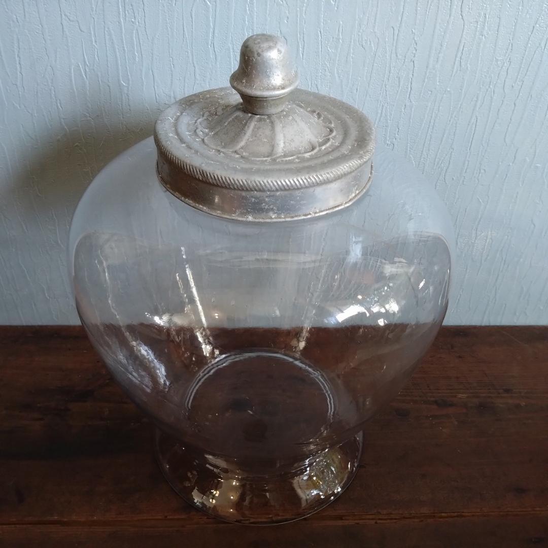 地球瓶　ガラス瓶　気泡