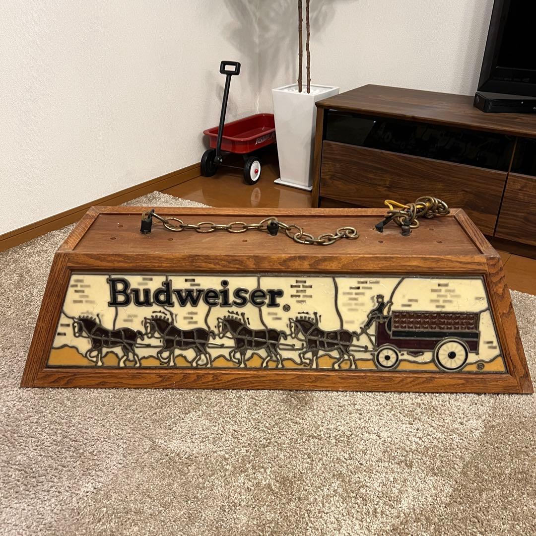Budweiser バドワイザー プールバーライト ヴィンテージ ✨激レア✨馬車