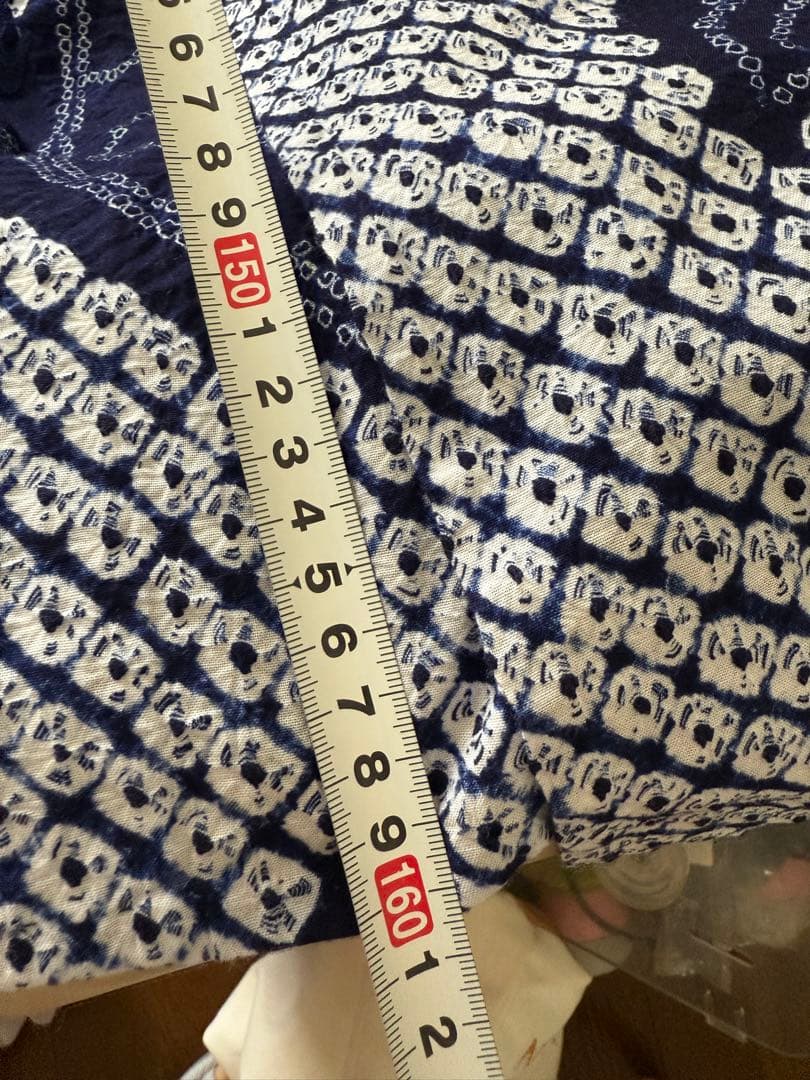 ネイビー花柄浴衣・