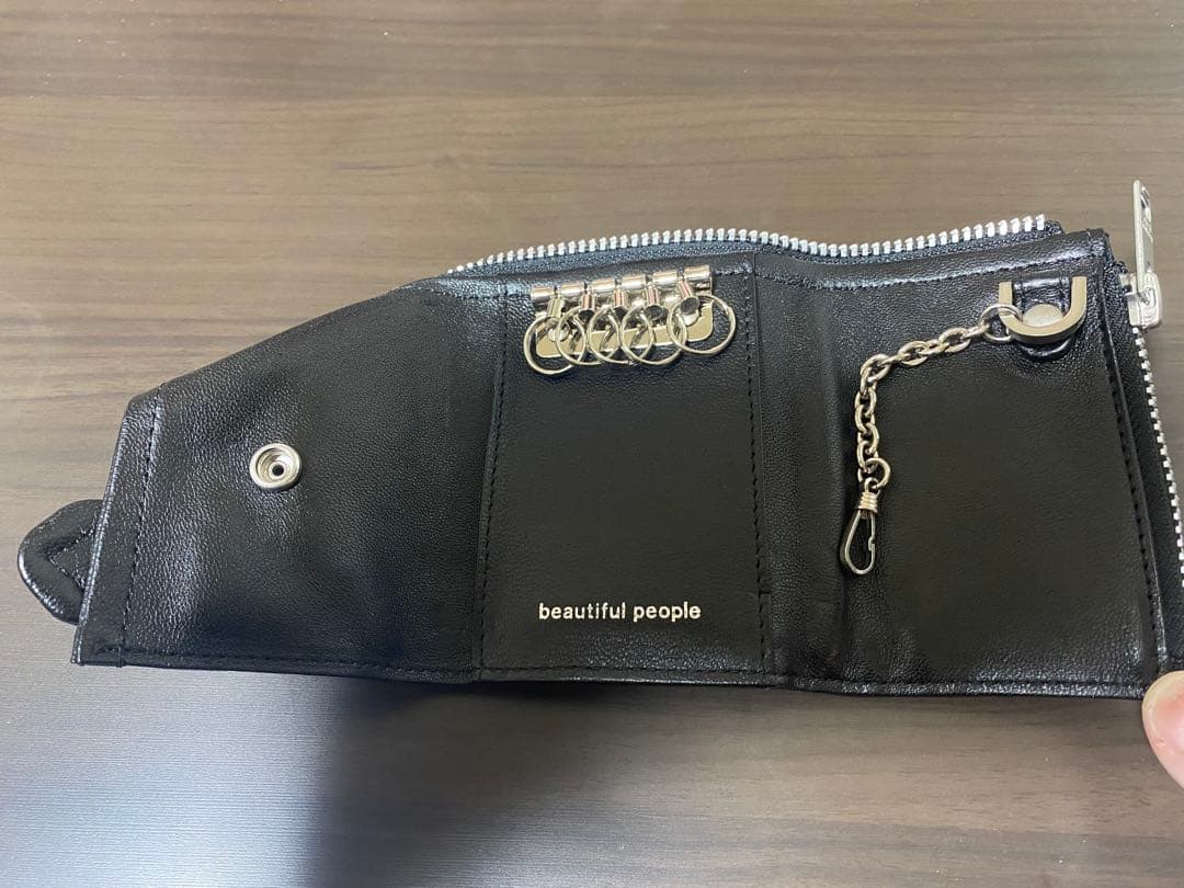 【未使用】beautiful people レザーキーケース
