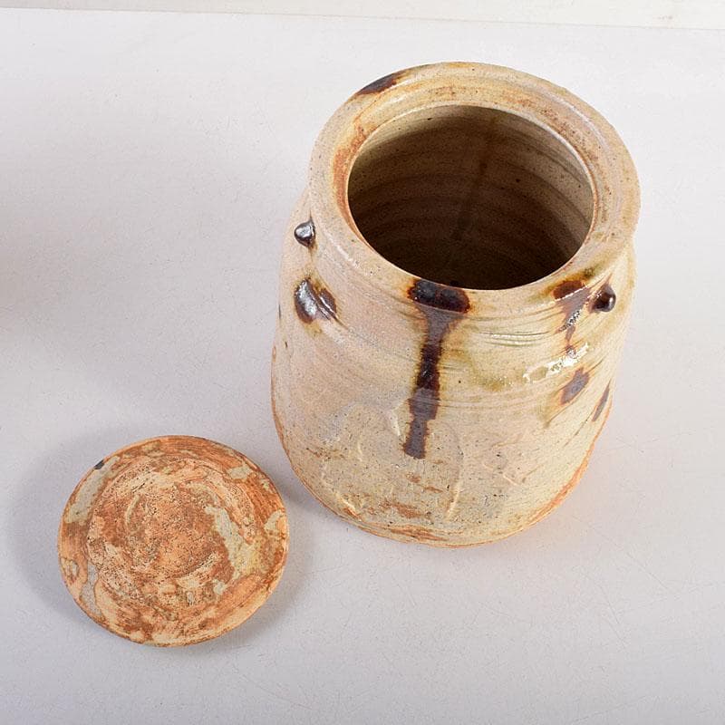 茶道具　美濃焼　大萱窯　加藤弥右衛門造　水指　共箱　V　8306