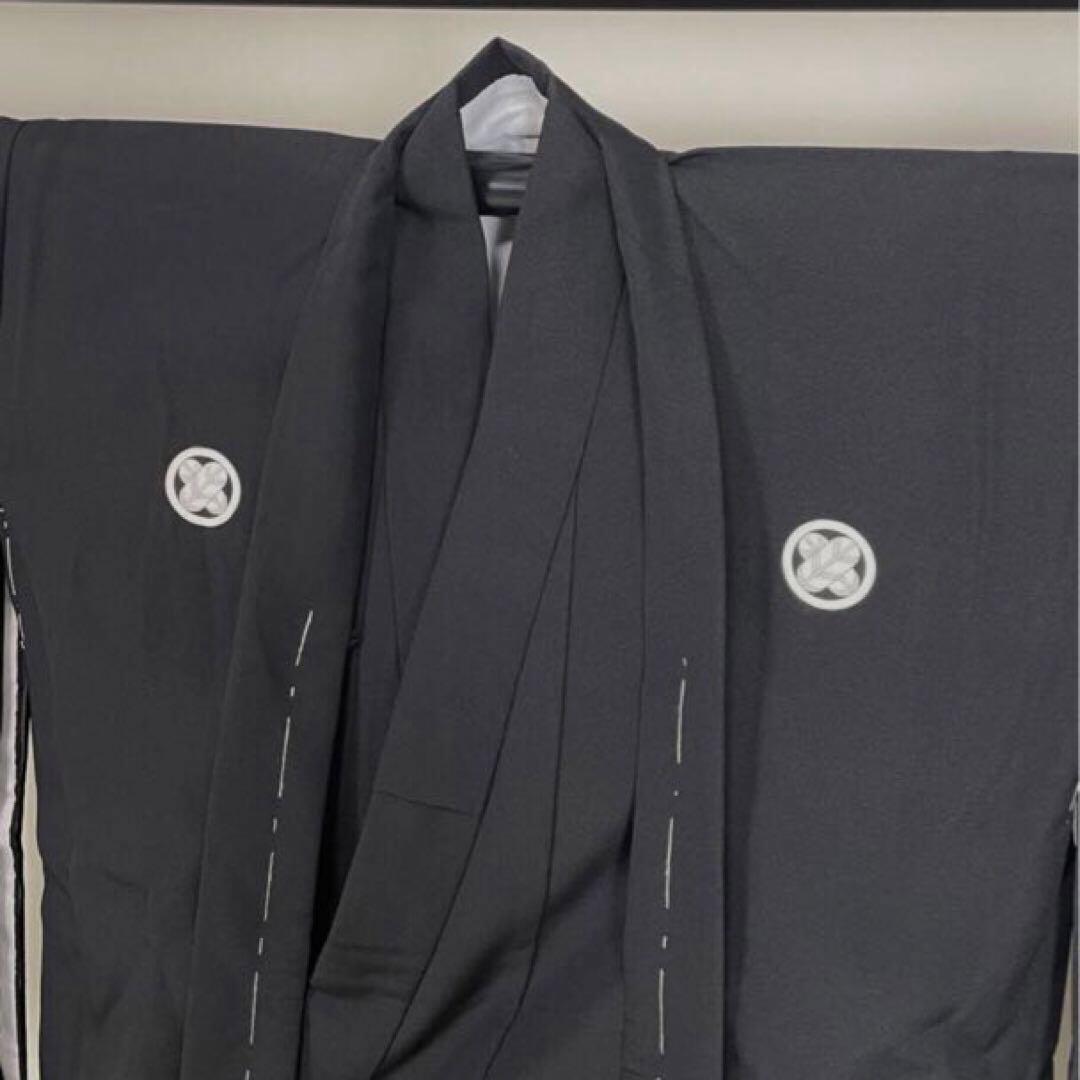 美品‼️七五三 五歳‼️黒地 紋付格上‼️金蘭袴‼️完全フルセット‼️ 家から揃え無 秀品